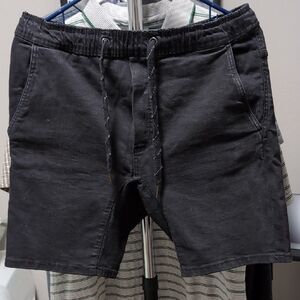 Cotton On Black Athletic Shorts with Elastic Waistband